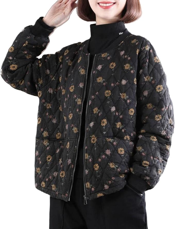 【美品レア】バーバリーレディースキルティングジャケット　西川　コート　花柄 美品レア】バーバリーレディースキルティングジャケット 西川